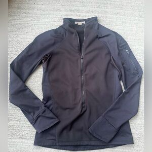 Athleta Black Jacket Size S **no discoloration, black just photographs weird**